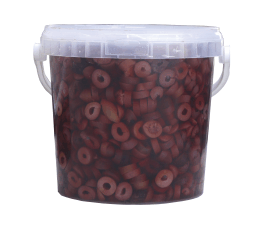 ελιές σε πλαστικό δοχείο