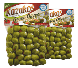 ελιές γεμιστές με πιπεριά vacuum