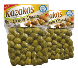 ελιές γεμιστές με σκόρδο 